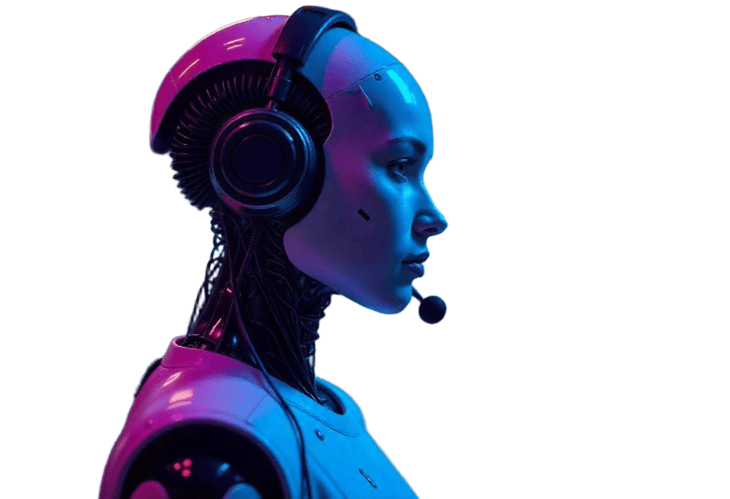 bot with headphone